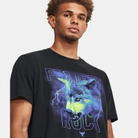 Under Armour Ανδρική κοντομάνικη μπλούζα Mens Project Rock Wolf Heavyweight Short Sleeve - 1379752-001