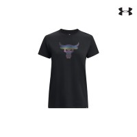 Under Armour Γυναικείο T-shirt Womens Project Rock Night Shift Heavyweight Short Sleeve - 1380765-001