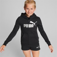 PUMA Παιδική μπλούζα φούτερ με κουκούλα Essentials+ Logo Full-Zip Hoodie Kids - 672113-01