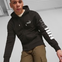 Puma Ανδρική Ζακέτα με Κουκούλα Power Men’s Full-Zip Hoodie - 675914-01