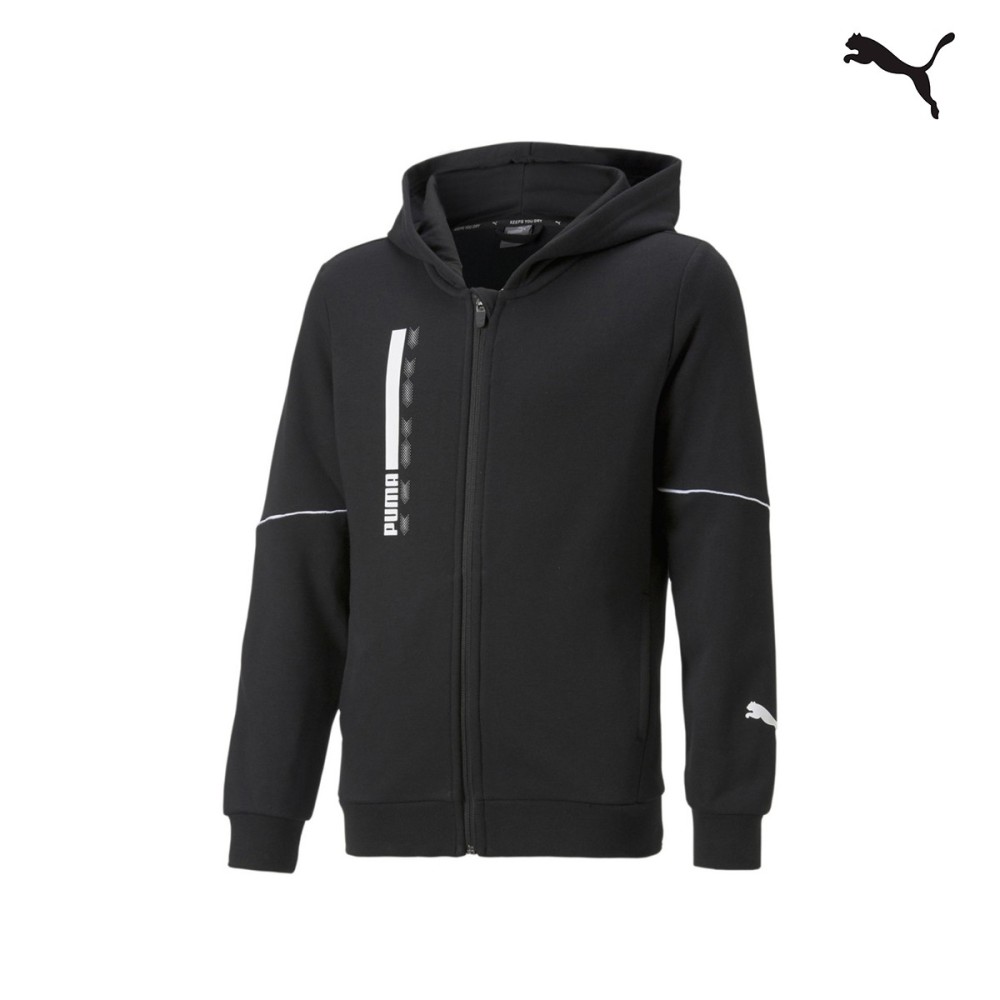 PUMA Παιδική ζακέτα με κουκούλα JR Active Sports Full-Zip Hoodie - 670075-01