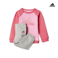 Adidas Παιδικό Σετ Φόρμας Ροζ - AY6023
