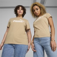 586876 ESS Logo Heather Tee ΜΠΛΟΥΖΑΚΙ ΚΟΝΤΟΜΑΝΙΚΟ PUMA