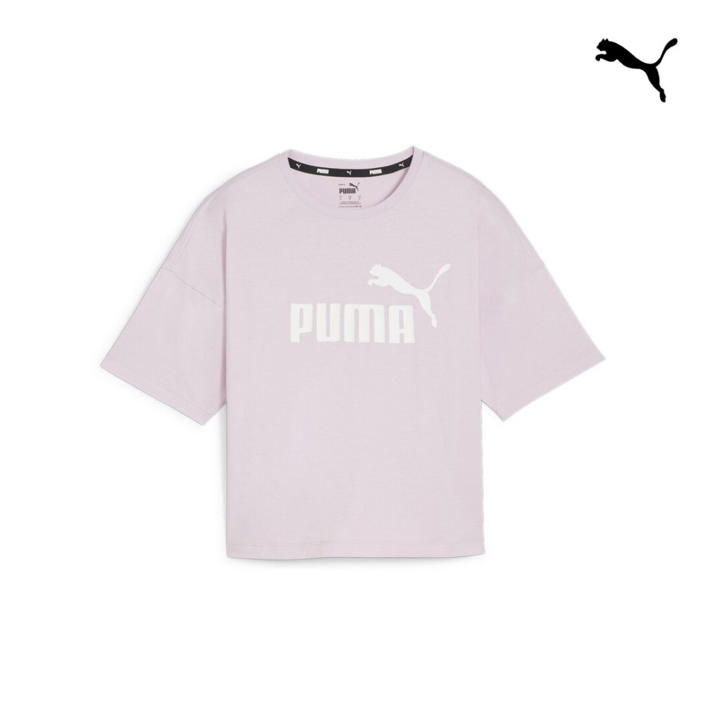586866 ESS Cropped Logo Tee ΜΠΟΥΣΤΟ PUMA