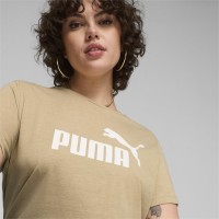586876 ESS Logo Heather Tee ΜΠΛΟΥΖΑΚΙ ΚΟΝΤΟΜΑΝΙΚΟ PUMA