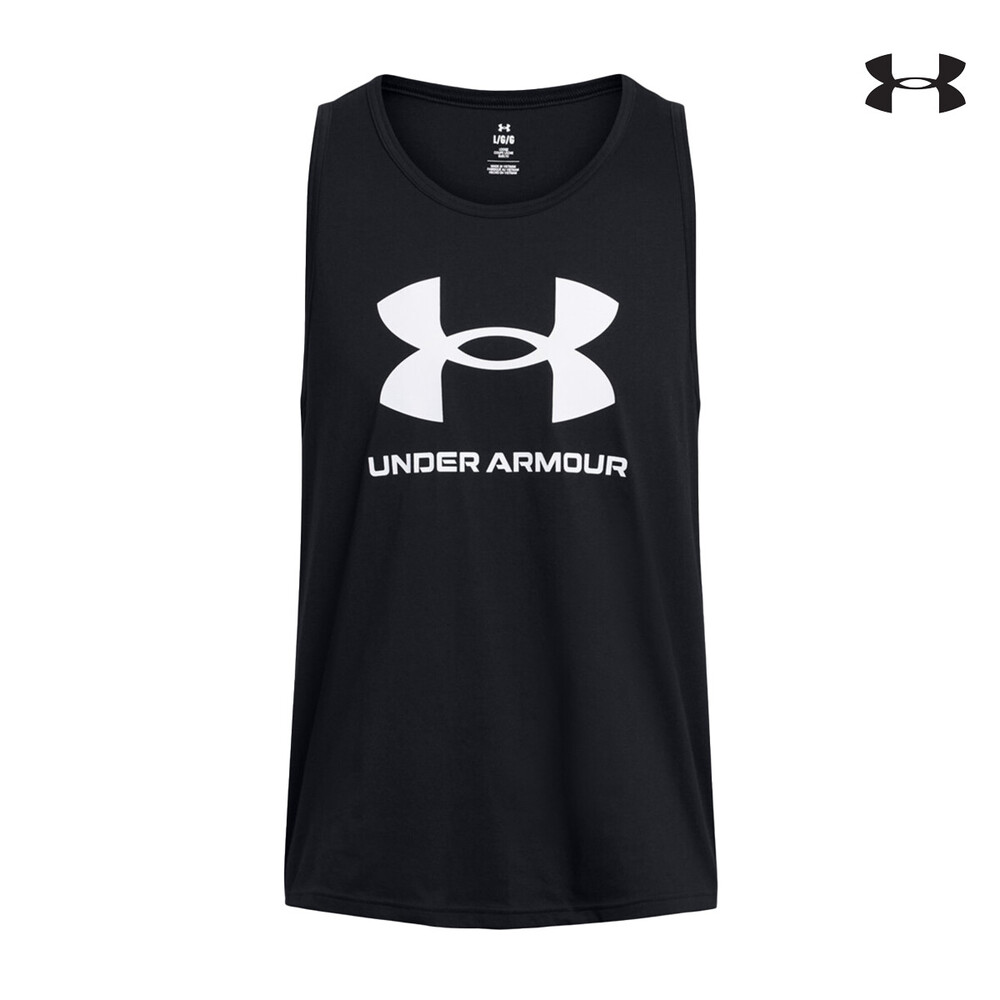 1382883 UA SPORTSTYLE LOGO  TANK T-SHIRT ΑΜΑΝΙΚΟ UNDER ARMOUR