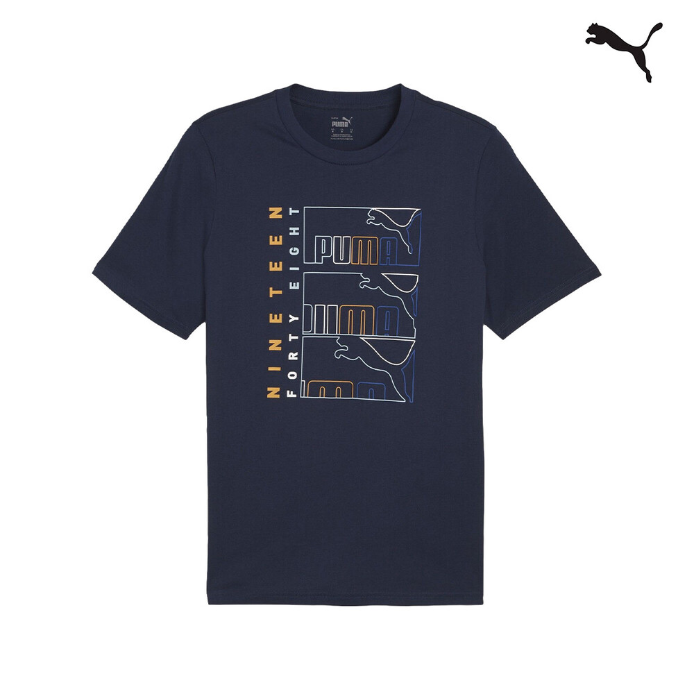 680173 GRAPHICS Triple No. 1 Logo Tee ΜΠΛΟΥΖΑΚΙ ΚΟΝΤΟΜΑΝΙΚΟ PUMA