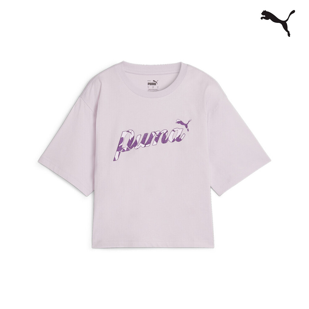 680432 ESS+ BLOSSOM Short Graphic Tee ΜΠΛΟΥΖΑΚΙ ΚΟΝΤΟΜΑΝΙΚΟ PUMA