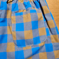 NIKE LIFE MEN'S UNLINED LIGHT BLUE PLAID SHORTS