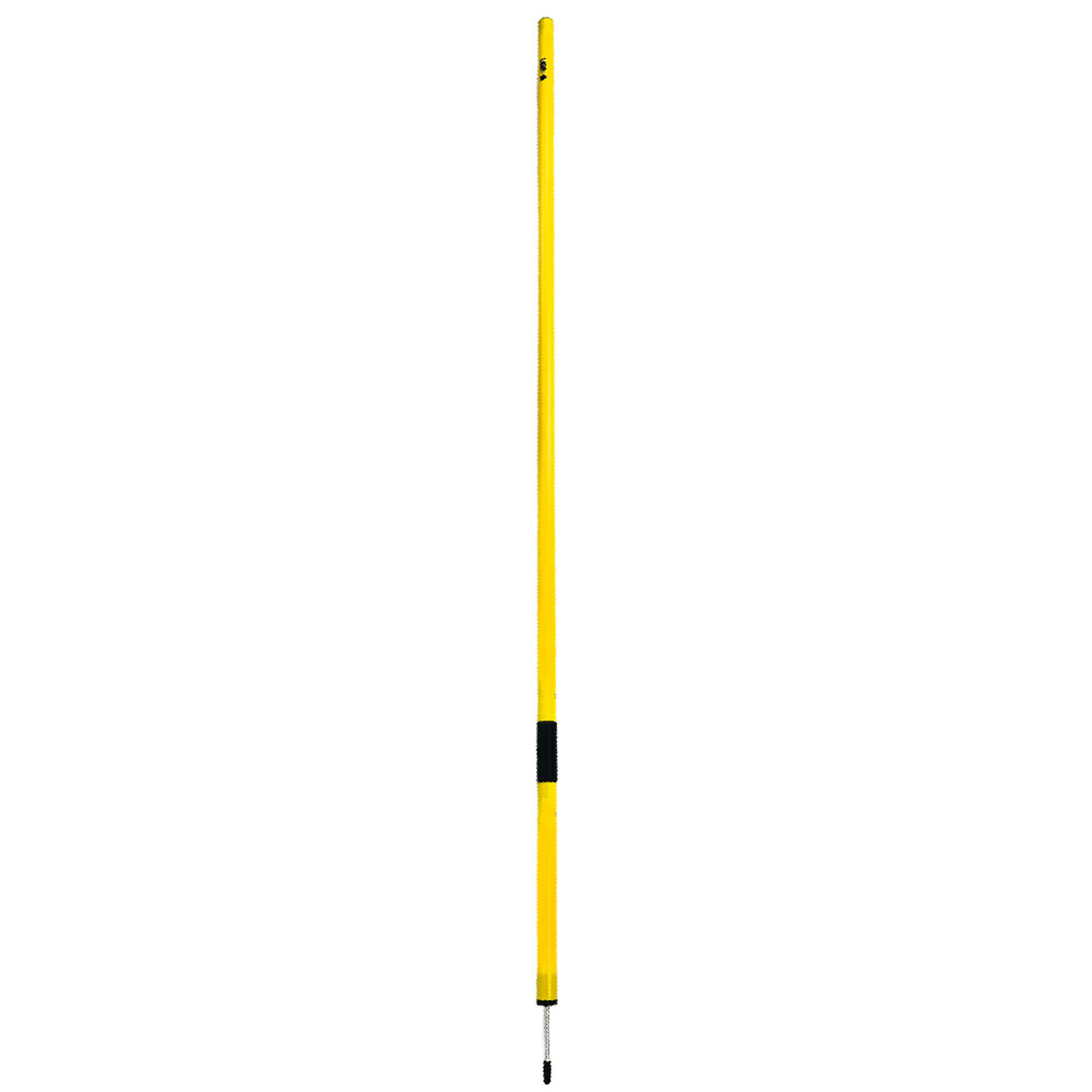 SLALOM POLE 1,60m - FLEXIBLE WITH SPIKES 30mm (YELLOW)