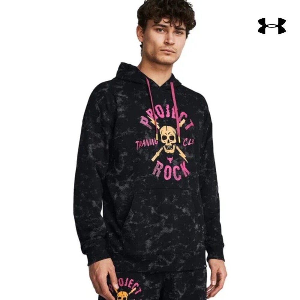 1383289 Pjt Rck AOP Rvl Terry HD ΜΠΛΟΥΖΑ ΜΑΚΡΥΜΑΝΙΚΗ UNDER ARMOUR