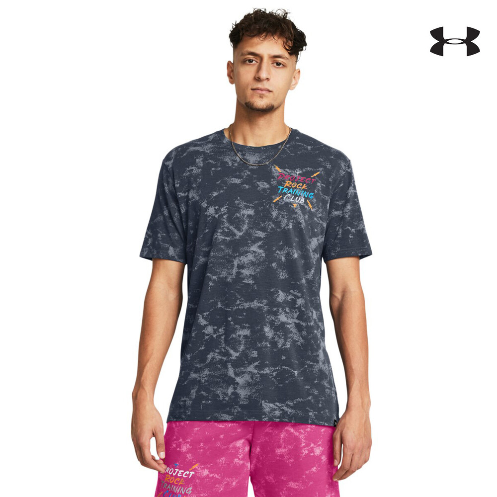 1383294 UA Pjt Rck TC AOP Graphic SS ΜΠΛΟΥΖΑΚΙ ΚΟΝΤΟΜΑΝΙΚΟ UNDER ARMOUR
