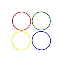 FLAT RINGS SET OF 4 (ΣΤΕΦΑΝΙΑ ΠΛΑΚΕ 60cm) LIGASPORT