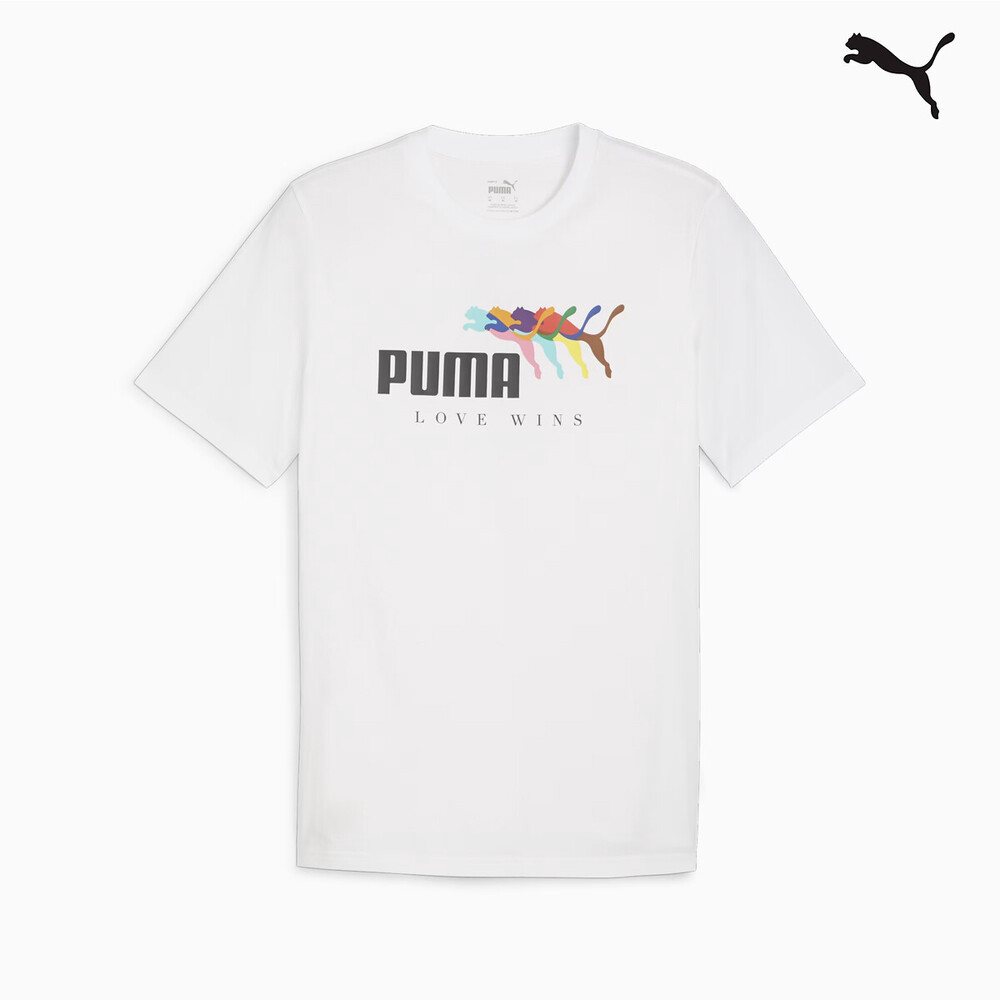 680000 ESS+ LOVE WINS Tee ΜΠΛΟΥΖΑΚΙ ΚΟΝΤΟΜΑΝΙΚΟ PUMA