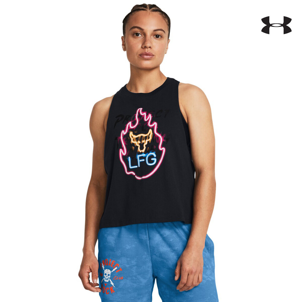 1384505 Pjt Rck W Neon Flame Tank T-SHIRT ΑΜΑΝΙΚΟ UNDER ARMOUR