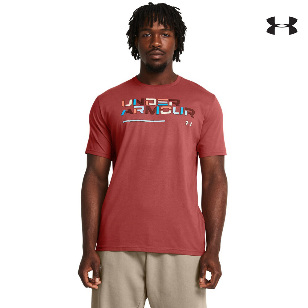 1382829 UA Colorblock Wordmark SS ΜΠΛΟΥΖΑΚΙ ΚΟΝΤΟΜΑΝΙΚΟ UNDER ARMOUR