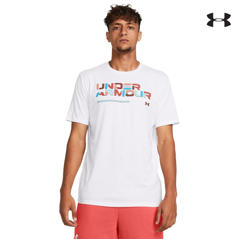 1382829 UA Colorblock Wordmark SS ΜΠΛΟΥΖΑΚΙ ΚΟΝΤΟΜΑΝΙΚΟ UNDER ARMOUR