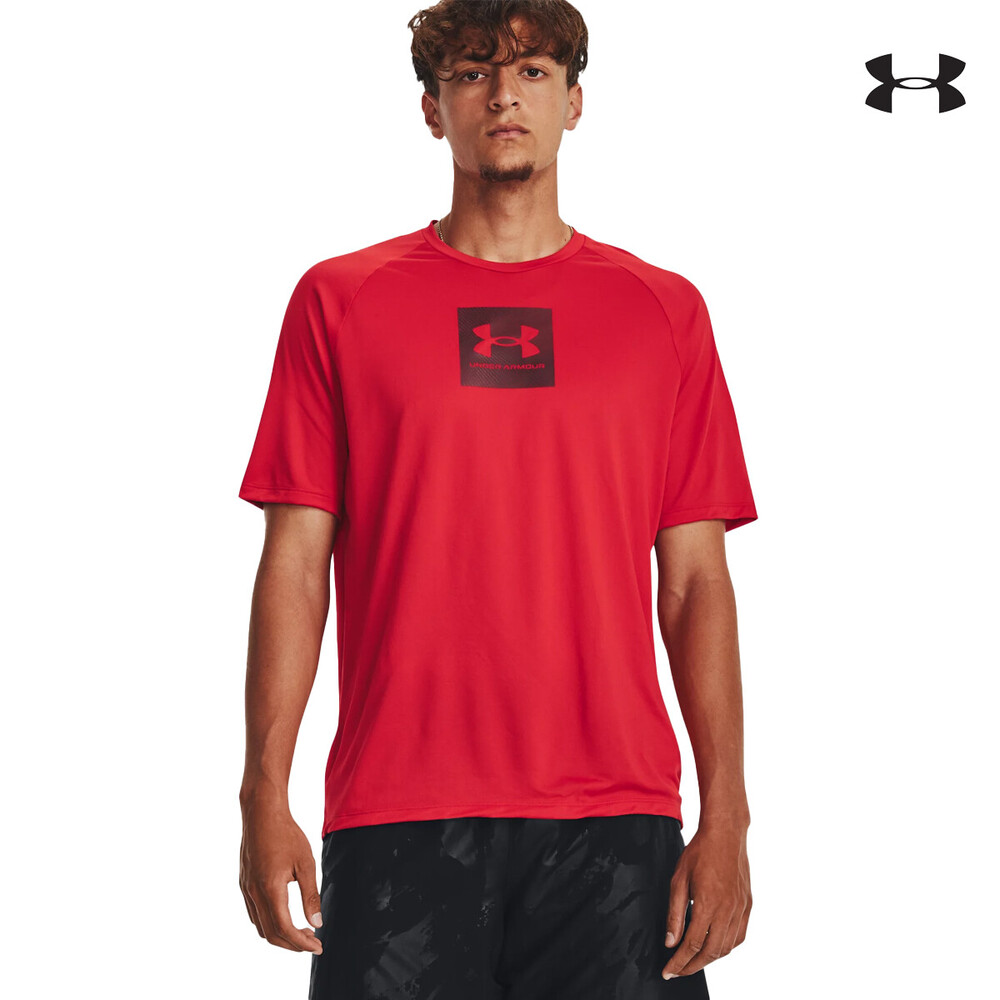1380785 UA Tech Prt Fill SS ΜΠΛΟΥΖΑΚΙ ΚΟΝΤΟΜΑΝΙΚΟ UNDER ARMOUR