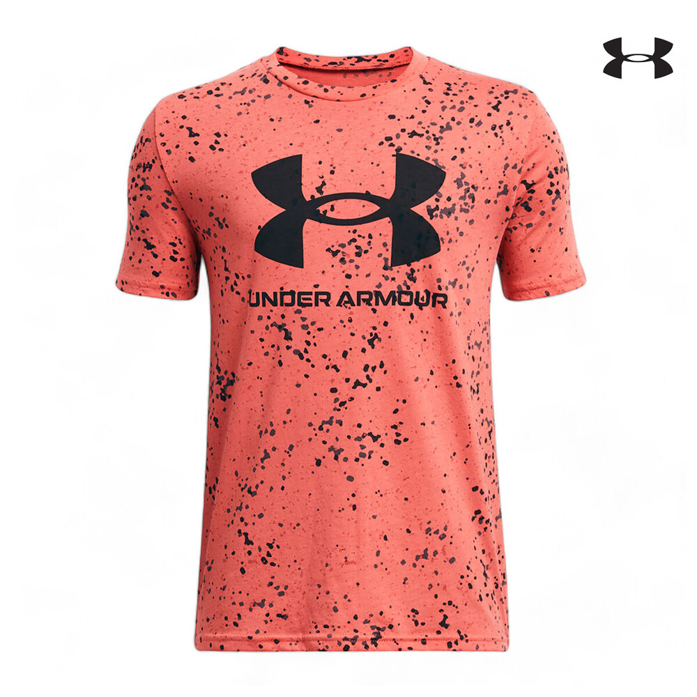 1376733 UA SPORSTYLEΠΑΙΔΙΚΟ -SHIRT  LOGO AOP SS ΠΑΙΔΙΚΟ ΜΠΛΟΥΖΑΚΙ ΚΟΝΤΟΜΑΝΙΚΟ UNDER ARMOUR