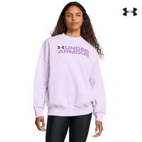 1386513 Rival Fleece WordmarkOS Crew ΜΠΛΟΥΖΑ ΜΑΚΡΥΜΑΝΙΚΗ UNDER ARMOUR