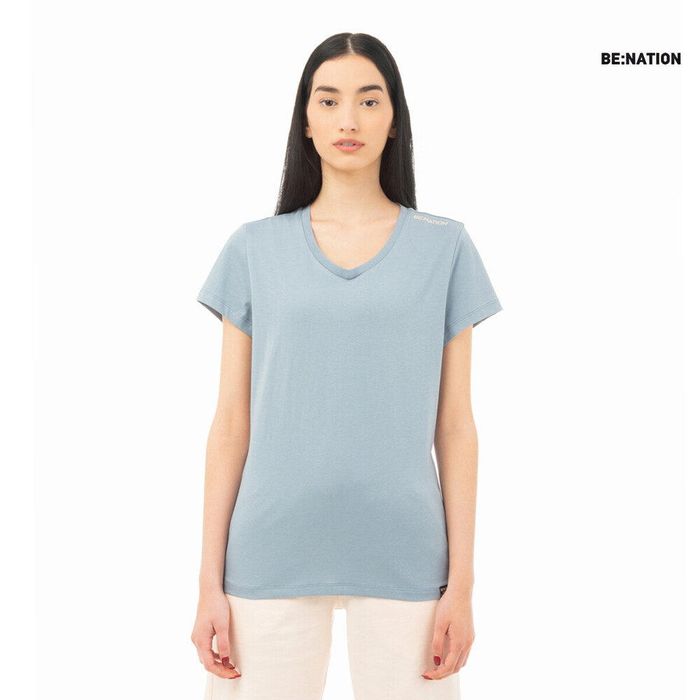 WOMEN V-NECK S/S TEE ESSENTIALS