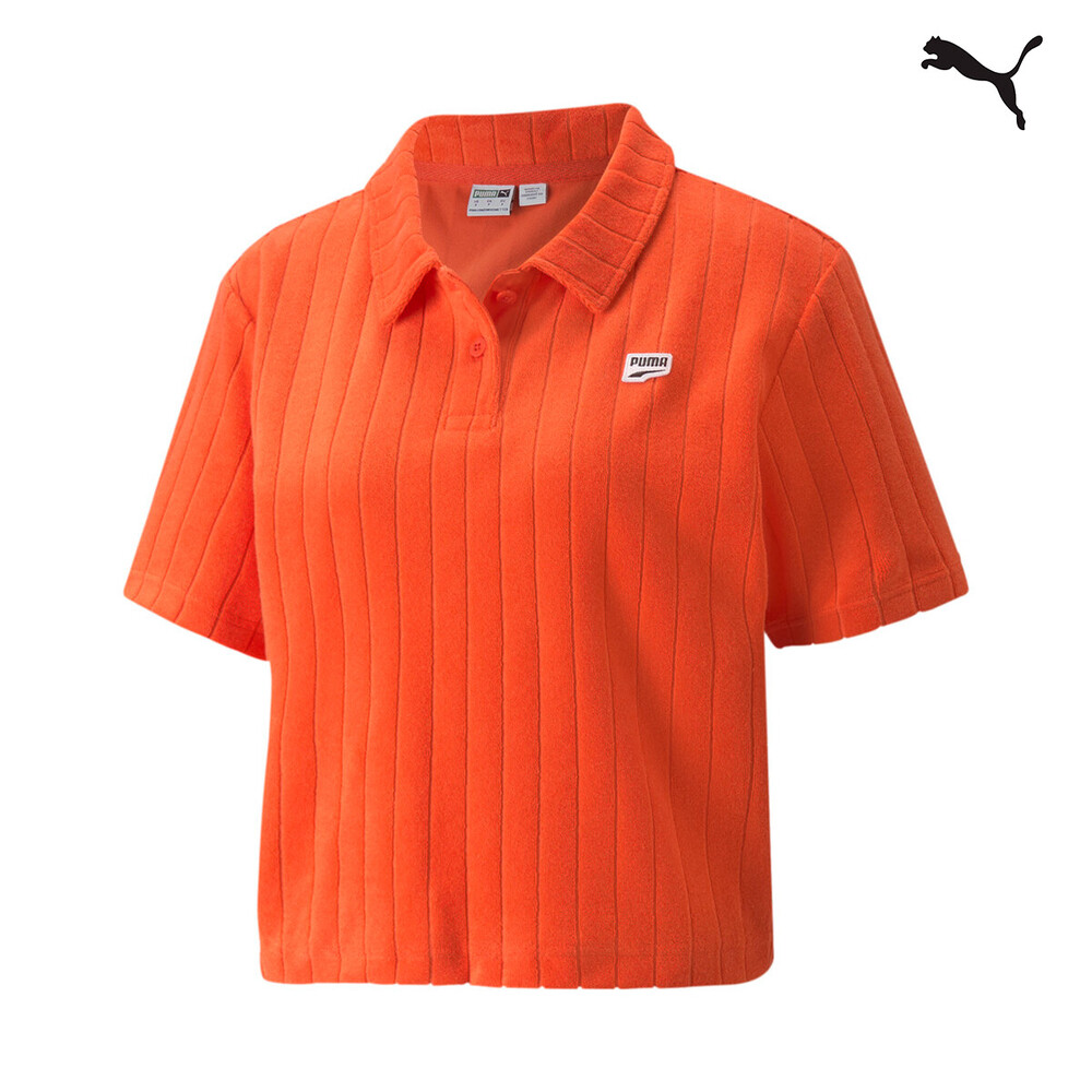 PUMA DOWNTOWN TOWELING POLO FIRELIGHT1