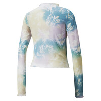 533594 Crystal G. AOP Longsleeve Fitted Tee ΜΠΛΟΥΖΑΚΙ ΚΟΝΤΟΜΑΝΙΚΟ PUMA