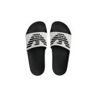Emporio Armani Sliders White/Black/Black Παντόφλες Armani