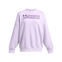 1386513 Rival Fleece WordmarkOS Crew ΜΠΛΟΥΖΑ ΜΑΚΡΥΜΑΝΙΚΗ UNDER ARMOUR