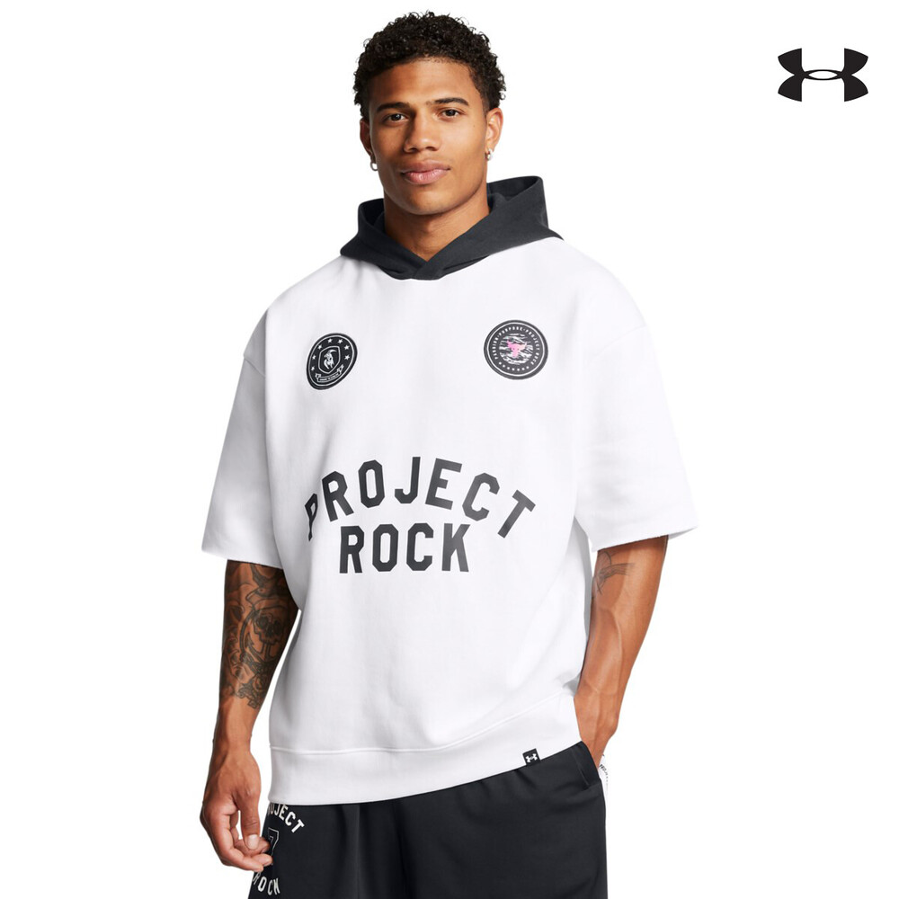 1386886 Pjt Rck Icon Flc SS Hdy BOH ΜΠΛΟΥΖΑΚΙ ΚΟΝΤΟΜΑΝΙΚΟ UNDER ARMOUR