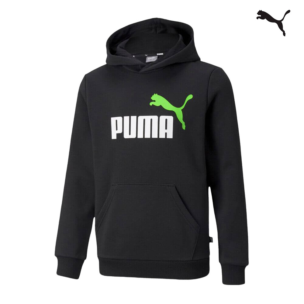 PUMA ESS+ 2 COL BIG LOGO HOODIE FL B 586987-51 Black