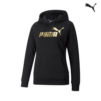 849958 ESS+ Metallic Logo  Hoodie FL ΦΟΥΤΕΡ ΜΕ ΚΟΥΚΟΥΛΑ PUMA