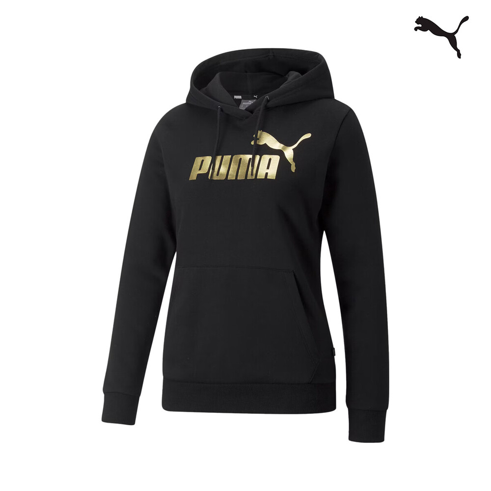 849958 ESS+ Metallic Logo  Hoodie FL ΦΟΥΤΕΡ ΜΕ ΚΟΥΚΟΥΛΑ PUMA