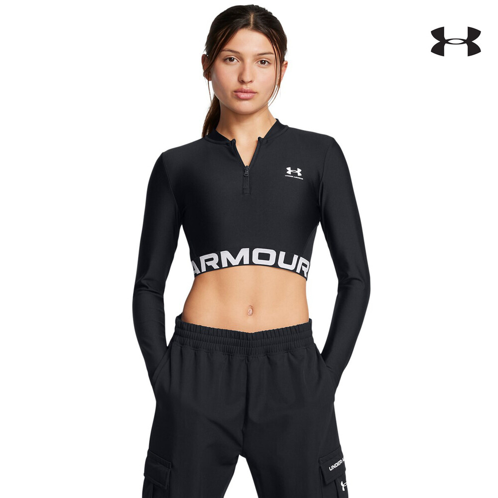 1388692 HeatGear Rib 1/4 Zip LS ΜΠΛΟΥΖΑ ΜΑΚΡΥΜΑΝΙΚΗ UNDER ARMOUR