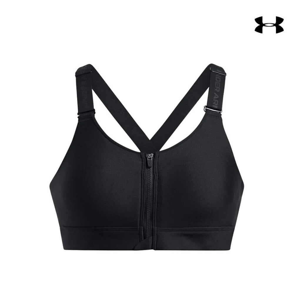 1384118 UA Infinity High Zip Bra ΜΠΟΥΣΤΟ UNDER ARMOUR