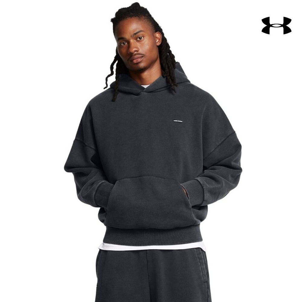 1386552 UA Icon HWT Flc Wash OS Hood ΜΠΛΟΥΖΑ ΜΑΚΡΥΜΑΝΙΚΗ UNDER ARMOUR