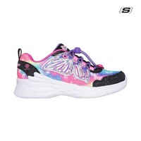 Lighted Upper Butterfly Wings Sneaker W/ Bungee Toggle & Butterfly Sparkle
