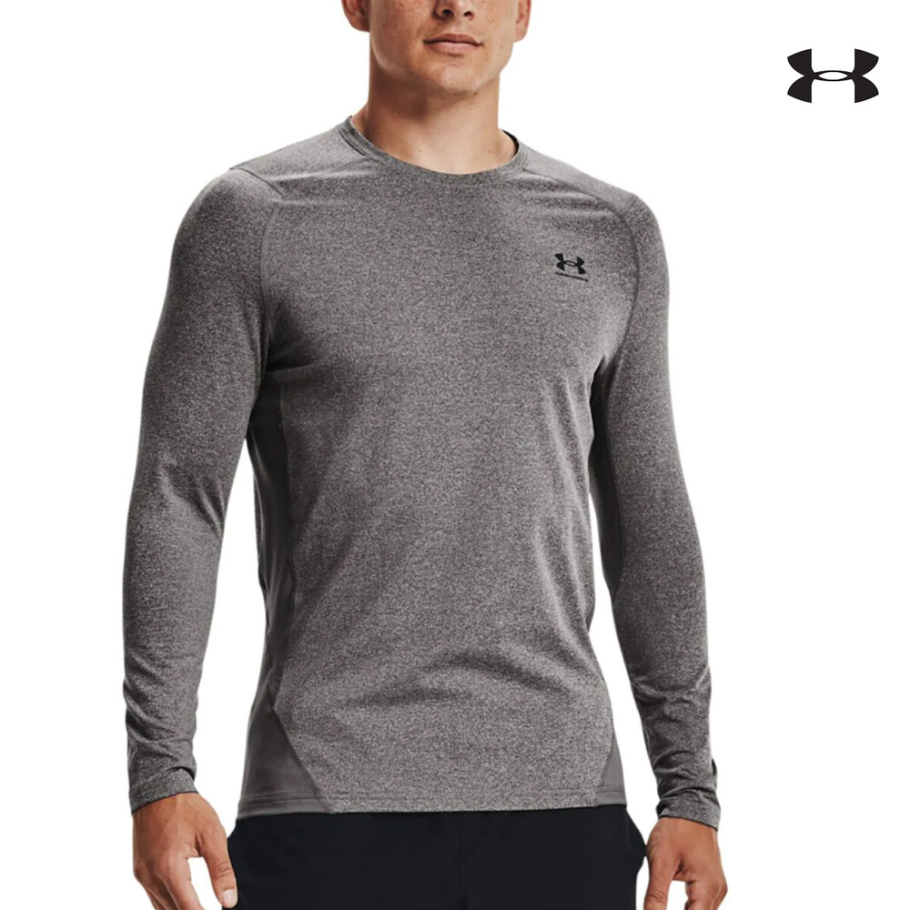 1366068 UA CG Armour Fitted Crew ΜΠΛΟΥΖΑ ΜΑΚΡΥΜΑΝΙΚΗ UNDER ARMOUR