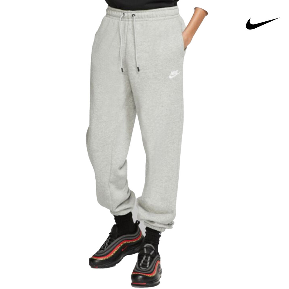 Nike Essential Ψηλόμεσο Παντελόνι Γυναικείας Φόρμας με Λάστιχο Γκρι