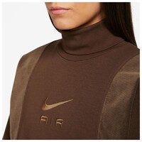 Nike Sportswear Air Μακρυμάνικη Γυναικεία Μπλούζα Καφέ