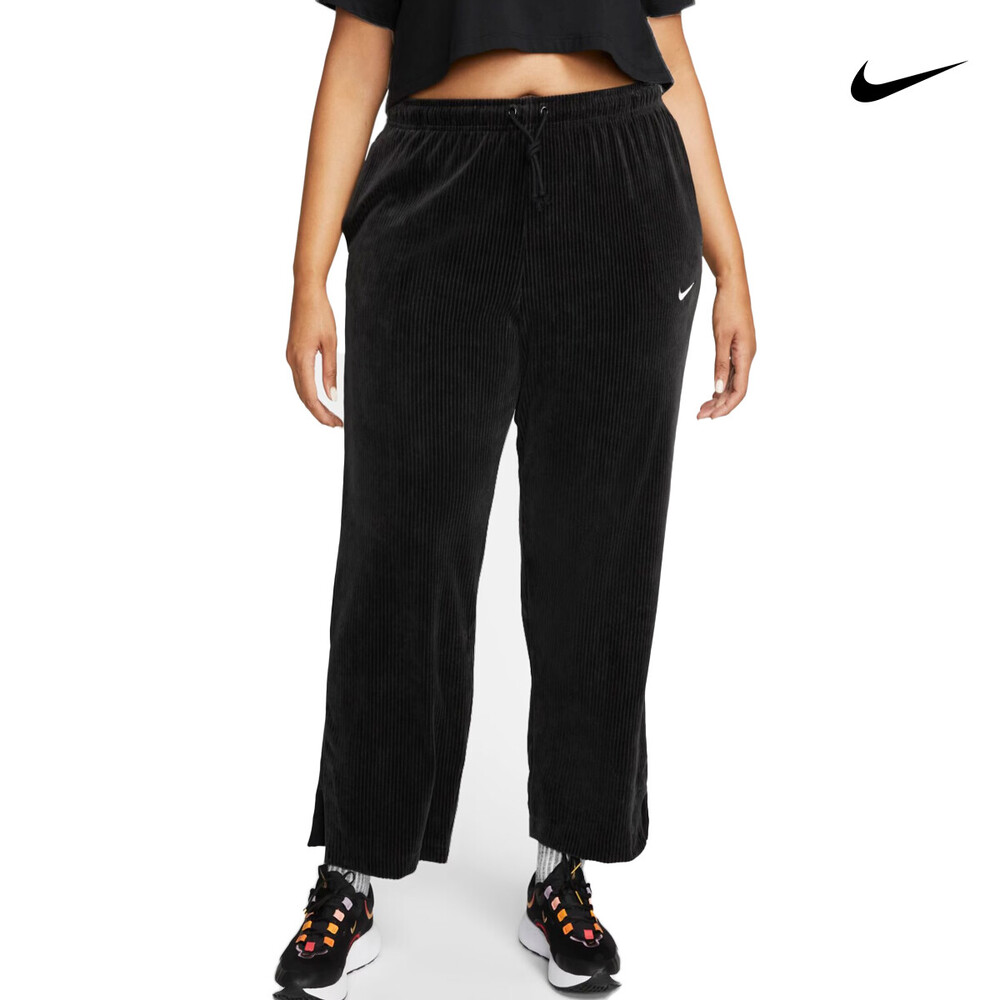 Nike Ribbed Velour High Rise Wide-Leg Pants