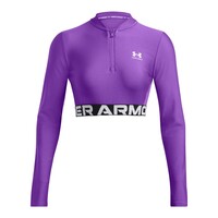 1388692 HeatGear Rib 1/4 Zip LS ΜΠΛΟΥΖΑ ΜΑΚΡΥΜΑΝΙΚΗ UNDER ARMOUR