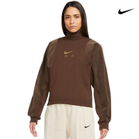 Nike Sportswear Air Μακρυμάνικη Γυναικεία Μπλούζα Καφέ