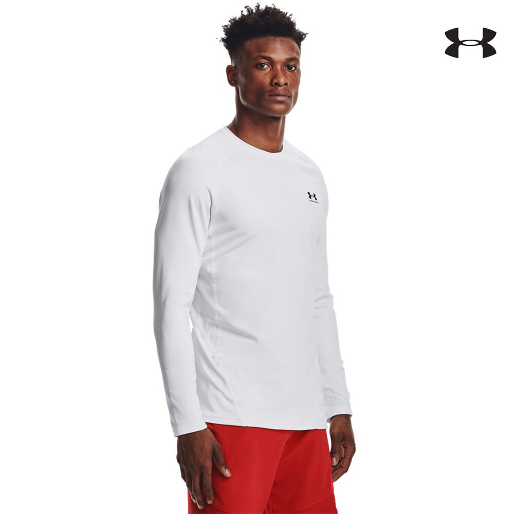 1366068 UA CG Armour Fitted Crew ΜΠΛΟΥΖΑ ΜΑΚΡΥΜΑΝΙΚΗ UNDER ARMOUR