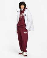 Nike Παντελόνι Γυναικείας Φόρμας Μπορντό Fleece