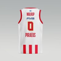 100 Years Anniversary OLYMPIACOS B.C. Away (Stripes) Jersey