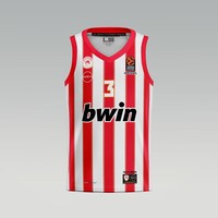 100 Years Anniversary OLYMPIACOS B.C. Away (Stripes) Jersey