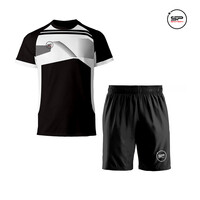 FOOTBALL SET SPOT TEAM BLACK WHITE