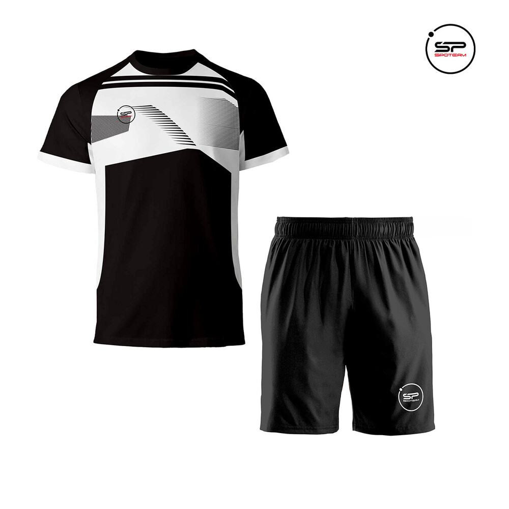 FOOTBALL SET SPOT TEAM BLACK WHITE