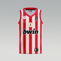100 Years Anniversary OLYMPIACOS B.C. Away (Stripes) Jersey